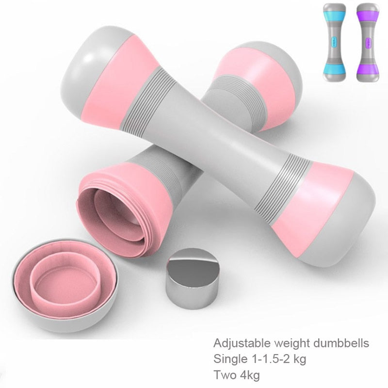 Adjustable heavy rubber dumbbells