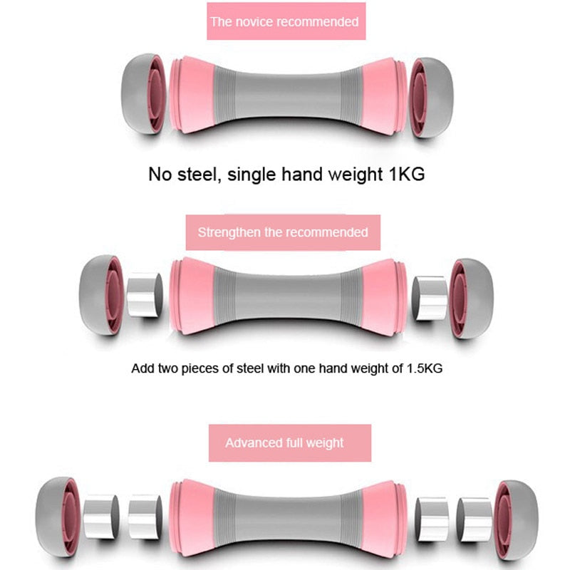 Adjustable heavy rubber dumbbells