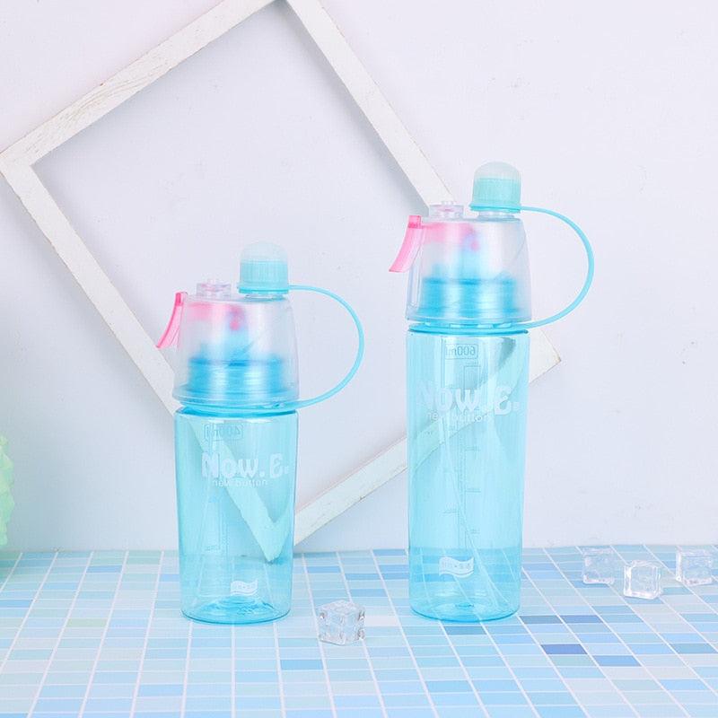 Solid Plastic Spray Cool Summer Sport Water Bottle - Medibolic