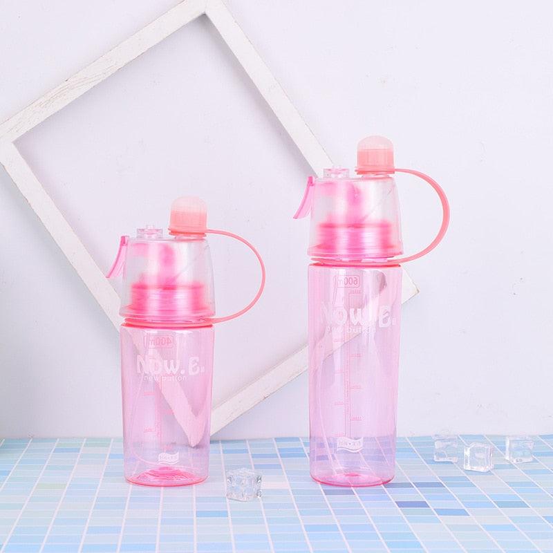 Solid Plastic Spray Cool Summer Sport Water Bottle - Medibolic