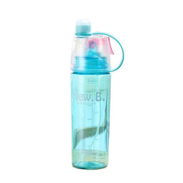 Solid Plastic Spray Cool Summer Sport Water Bottle - Medibolic