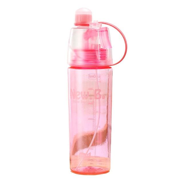 Solid Plastic Spray Cool Summer Sport Water Bottle - Medibolic