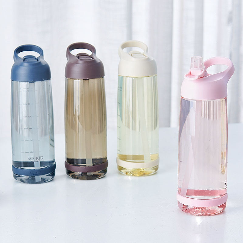 1000ml Outdoor Water Bottle with Straw