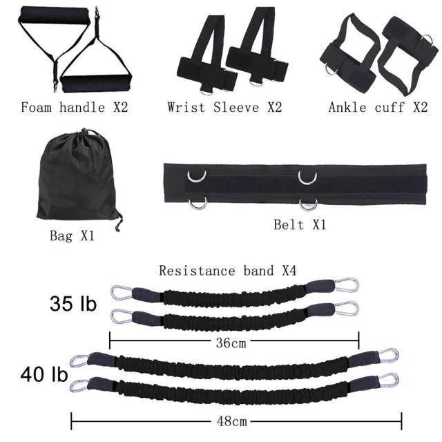 Bouncing Strength Resistance Bands Set - Medibolic