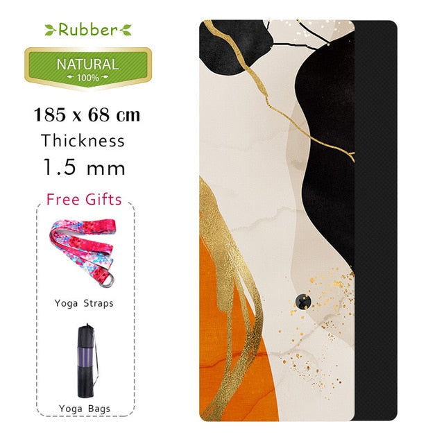 Natural Rubber Printed Fitness Mats