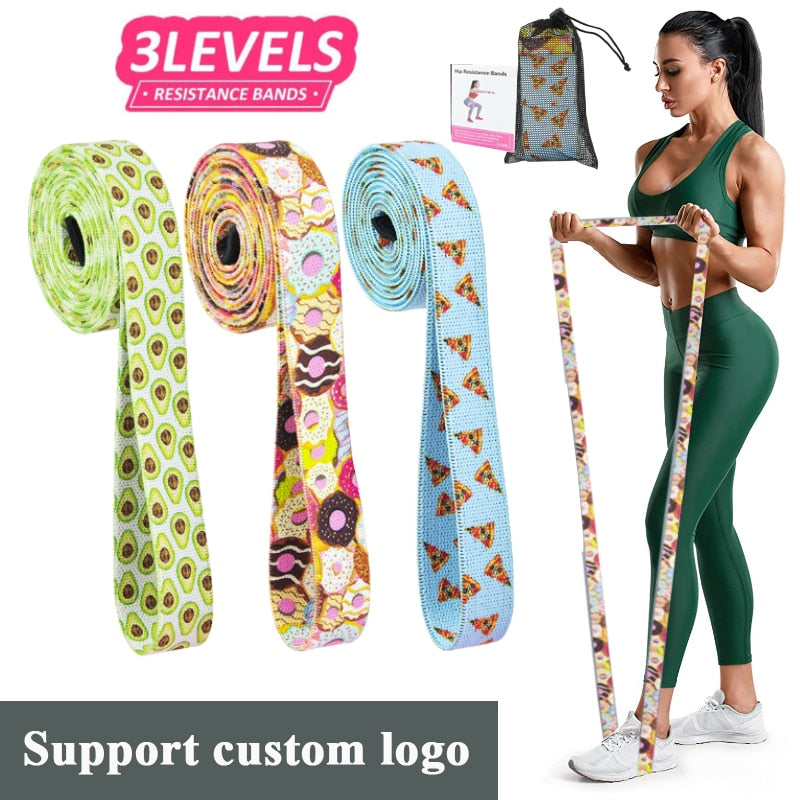 Booty Fabric Hip Exercise Loops Elastic Bands