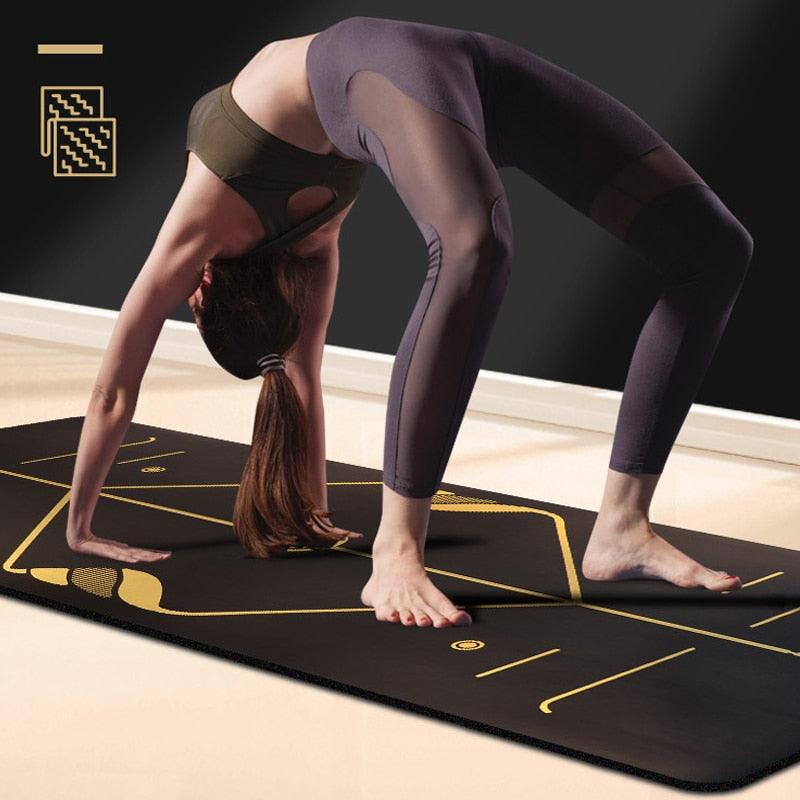 Natural rubber yoga mat  non-slip - Medibolic