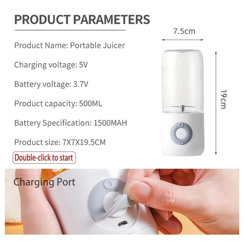 Portable Electric Juicer Blender - Medibolic