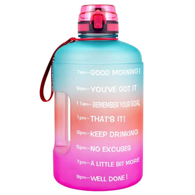 1 Gallon Water Bottle With Time Markings Filter Net