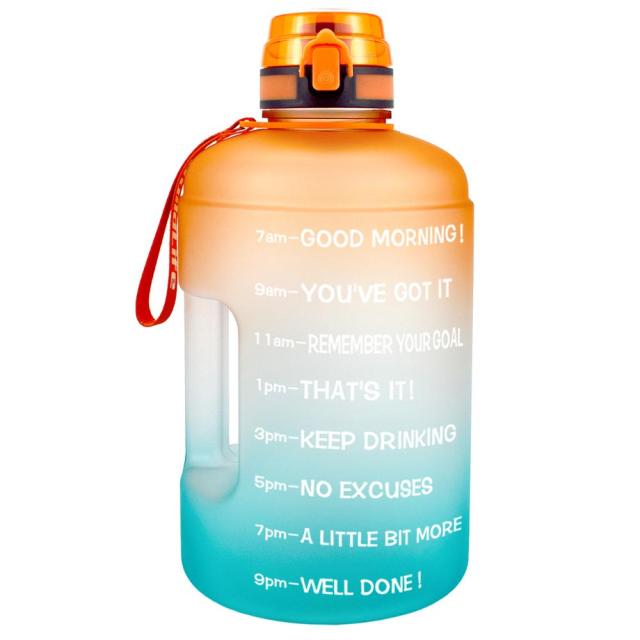 1 Gallon Water Bottle With Time Markings Filter Net