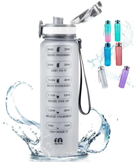 32oz Motivational Water Bottle with Time Marker - Medibolic