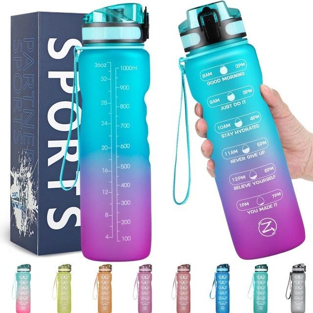 32oz Motivational Water Bottle with Time Marker - Medibolic