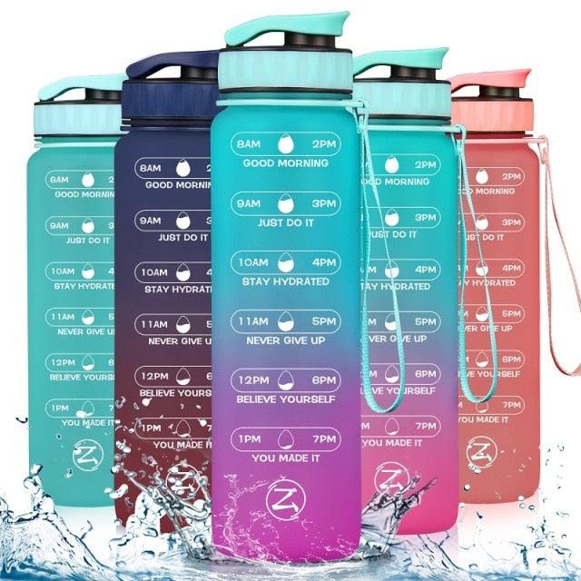 32oz Motivational Water Bottle with Time Marker - Medibolic