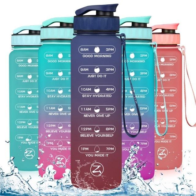 32oz Motivational Water Bottle with Time Marker - Medibolic