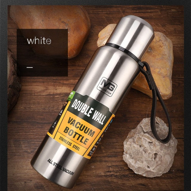 Stainless Steel Double-Wall Thermos Bottle