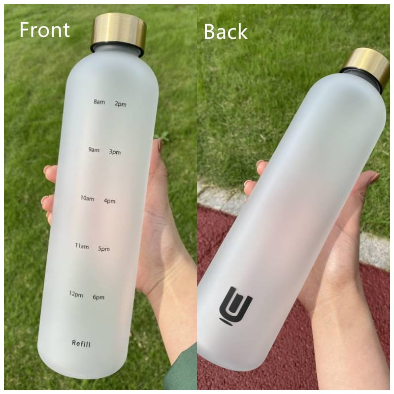 1L Water Bottle With Time Marker