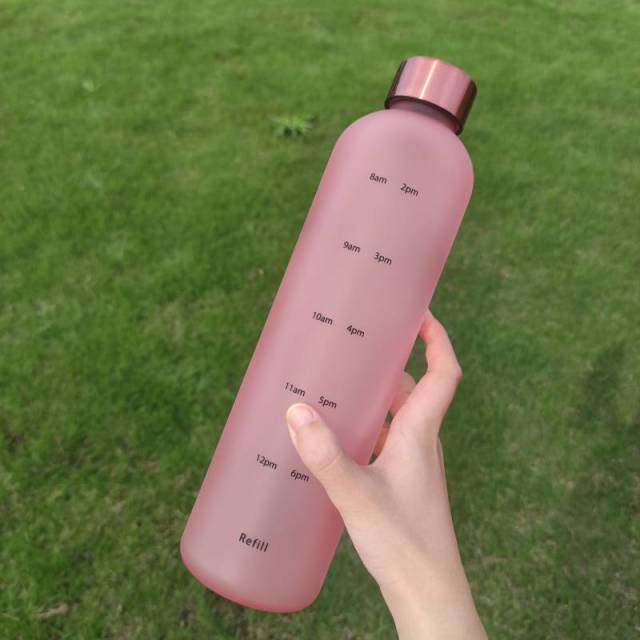 1L Water Bottle With Time Marker