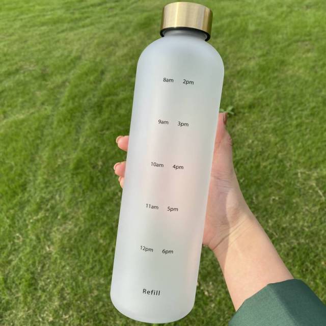 1L Water Bottle With Time Marker