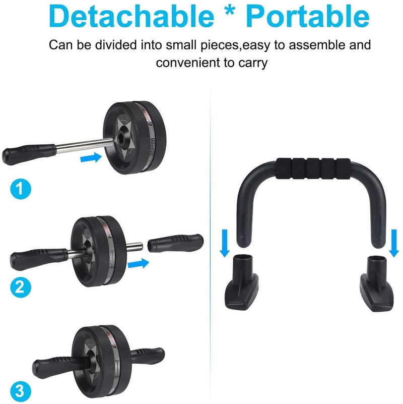 6-in-1 Exercise Roller Wheel Kit - Medibolic