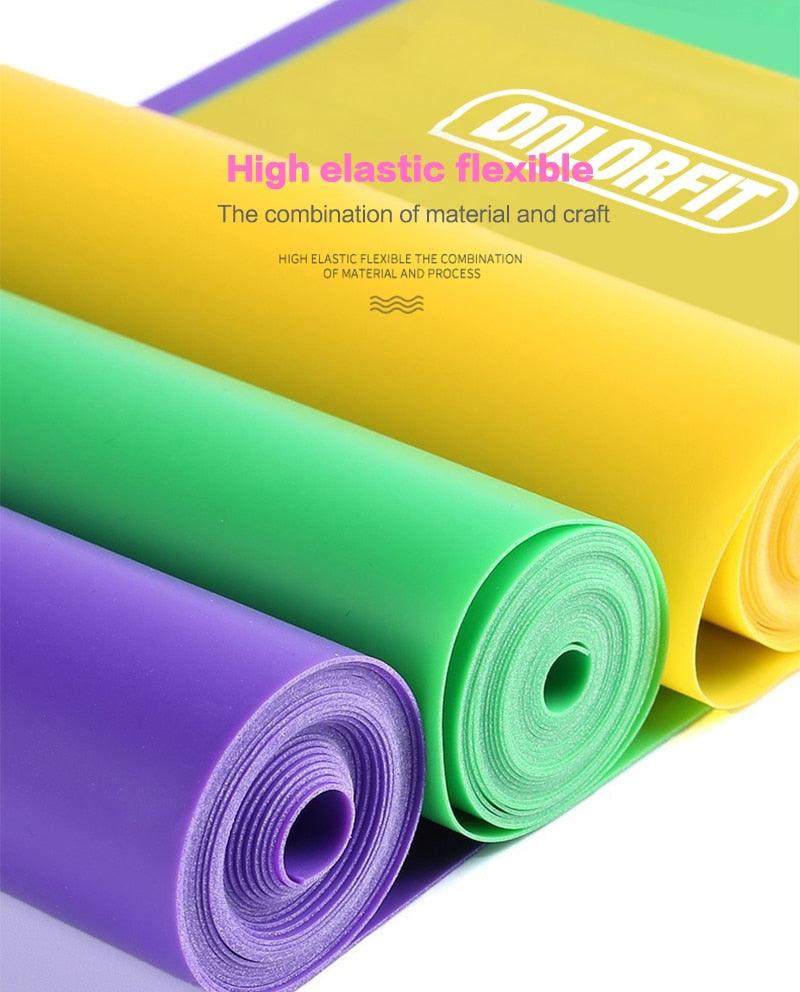 Colorful Pilates Elastic Latex Yoga TheraBand - Medibolic